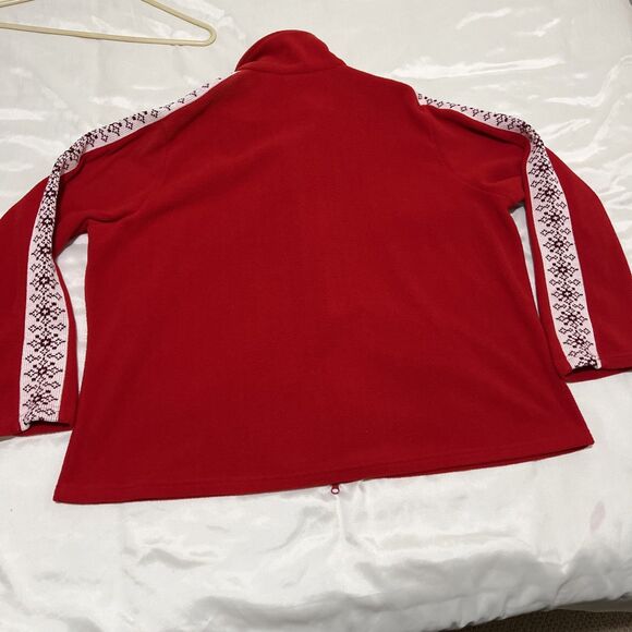 Disney Shopping.com Fleece Jacket Women's Size 4XL Red Mickey Christmas full zip - Picture 3 of 11